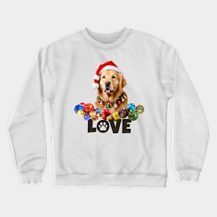 Christmas LOVE Golden Retriever Crewneck Sweatshirt